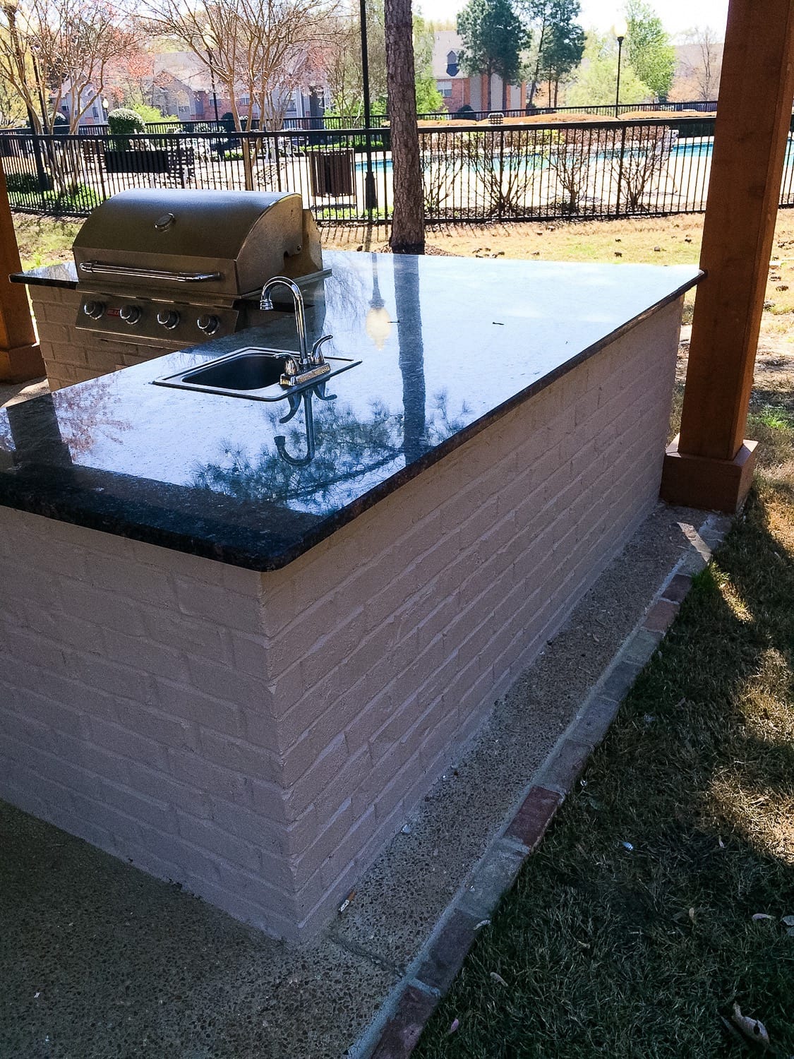 outdoor kitchen countertop ideas memphis gardner construction