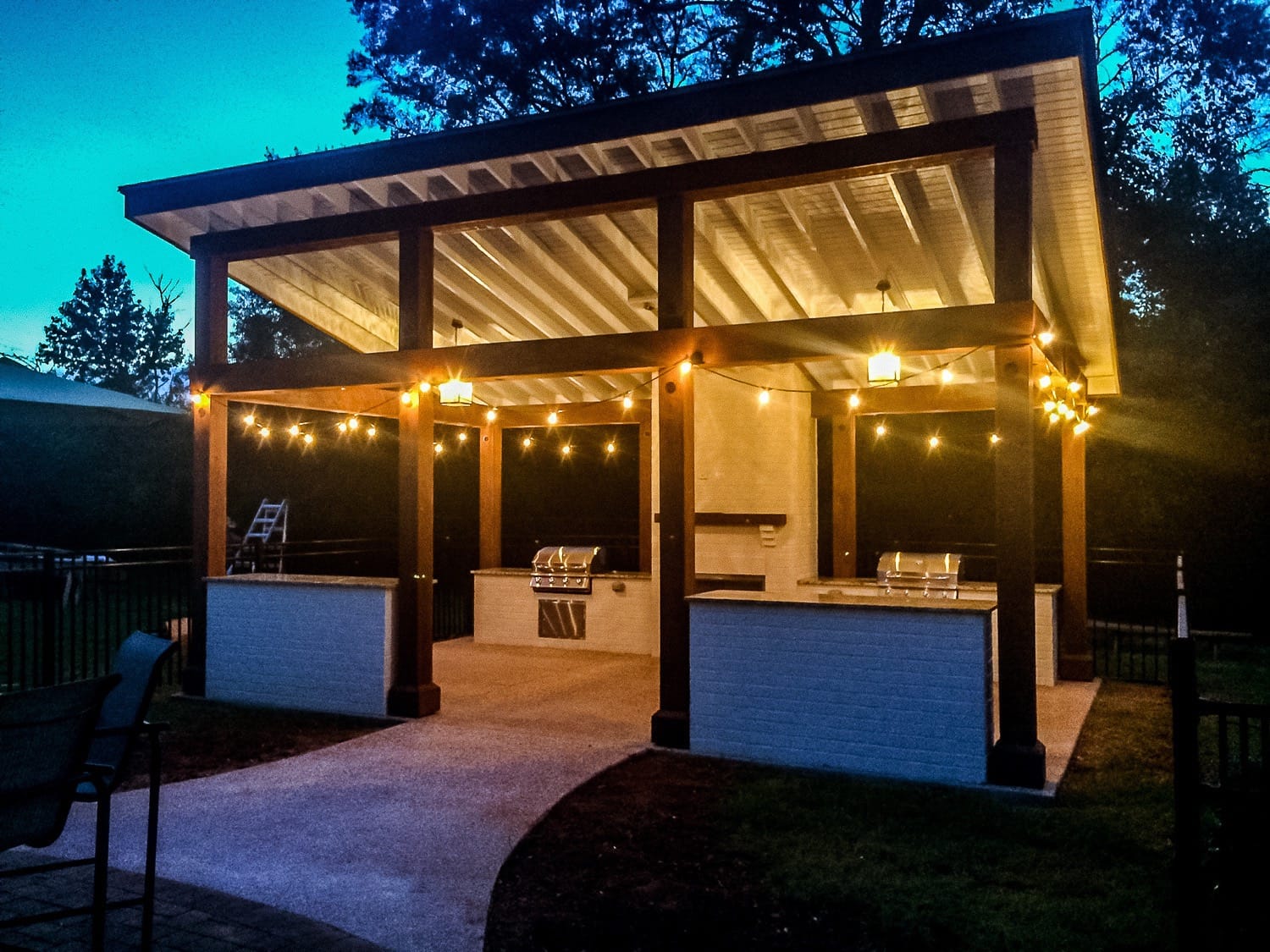 custom outdoor kitchen lighting ideas memphis gardner construction