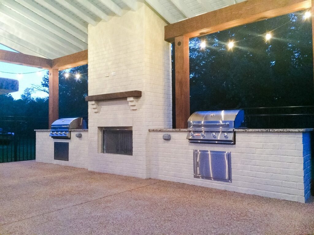 outdoor kitchen cooking power surface memphis gardner construction