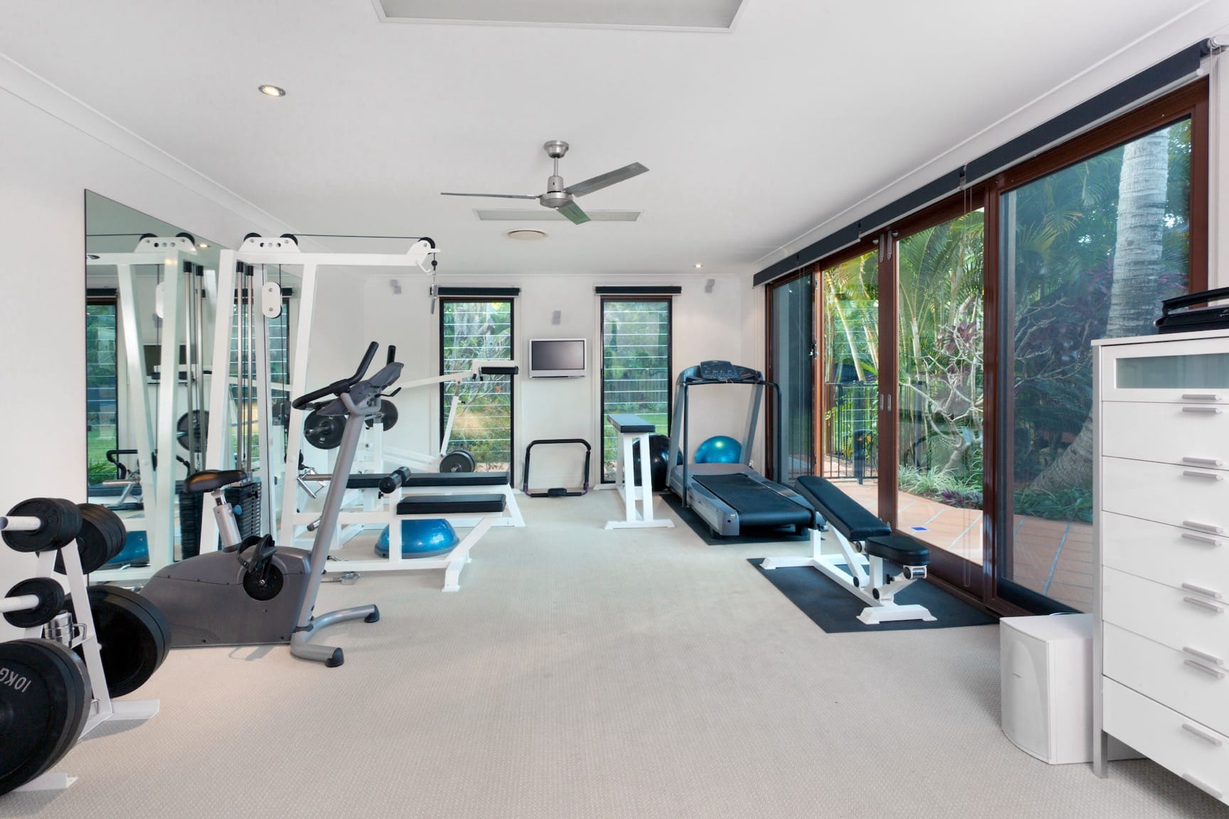 home addition home gym fitness room and entertainment by Gardner Construction G and G Construction in Memphis
