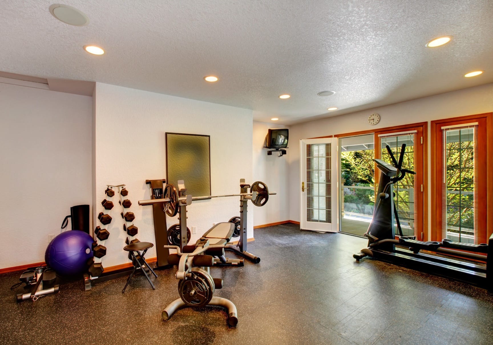 home addition home gym fitness room and entertainment by Gardner Construction G and G Construction in Memphis